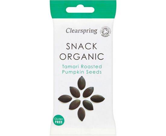 Clearspring Tamari Roasted Pumpkin Seeds Org [30g x 15] Clearspring