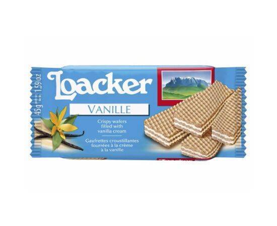 Loacker Vanilla Creme Filled Wafer [45g x 25]