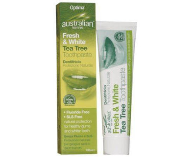 Aus/Tea T Fresh & White Mint Flavour Toothpaste [100ml] Australian Tea Tree
