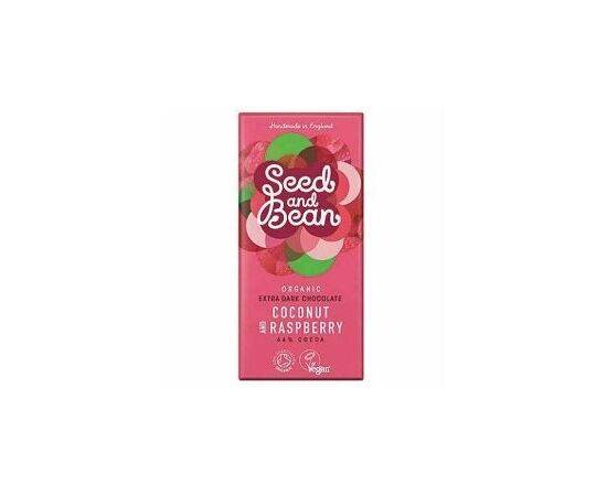 Org Seed/B Sao Tome Dark 66% C'nut Rasp Choc [85g x 8] Organic Seed & Bean