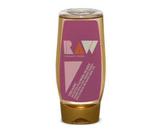 Raw Vibrant/L Org AcaciaFlower Honey Squeezy [350g] Raw Health
