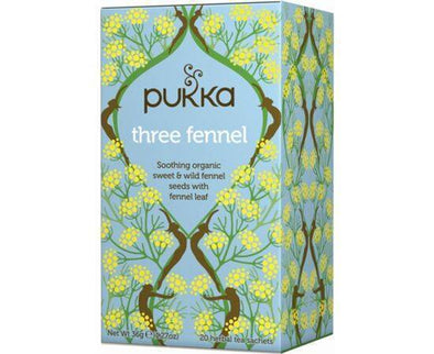 Pukka Three Fennel Herbal Tea [20 Bags] Pukka