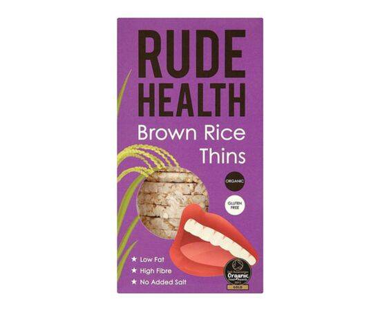 Rude/H Organic Brown RiceCrackers [130g x 5] Rude Health
