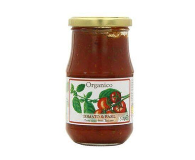 Organico Tomato & Basil Sauce From Tuscany - Org [340g] Organico