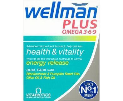 Vitabiotics Wellman Plus Omega 369 Tabs/Cap [28+28s] Vitabiotics
