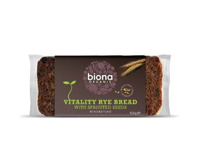 Biona Vitality Rye Bread With Sprouted Seeds [500g] Biona