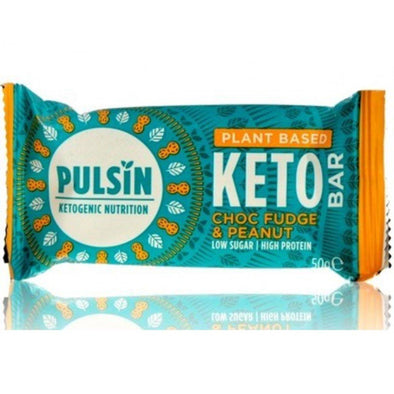 Pulsin Choc Fudge & Peanut Keto Bar 50g x 18