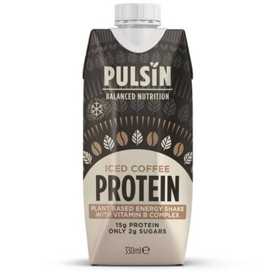 Pulsin Iced Coffee Ready To Drink Protein Shake 330ml x 12