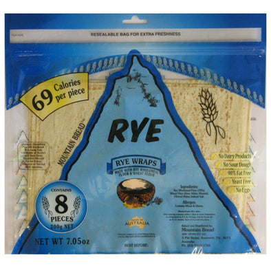 Mountain Bread Rye Wraps - 70% 200g