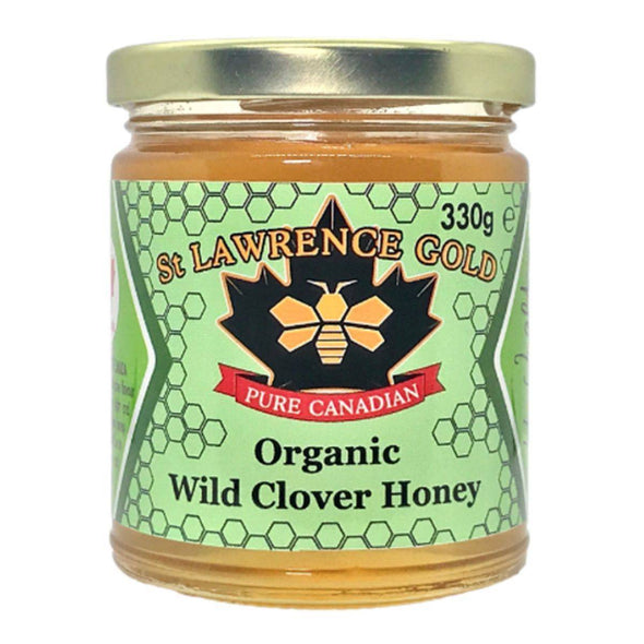 St Lawrence Gold Organic Wild Clover Honey 330g