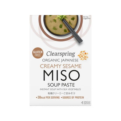 Clearspring Ginger Turmeric Miso Soup Paste & Sea Veg (15gx4)
