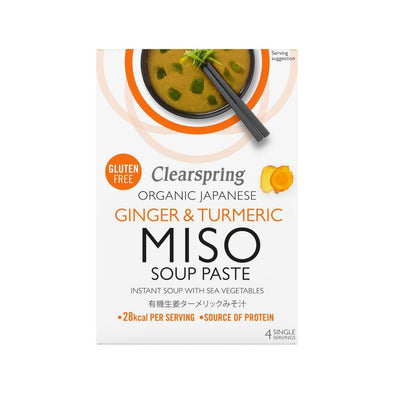 Clearspring Creamy Sesame Miso Soup Paste & Sea Veg (15gx4)
