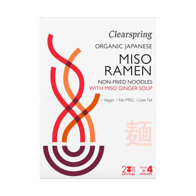 Clearspring Japanese Miso Ramen & Ginger Soup (105gx2)