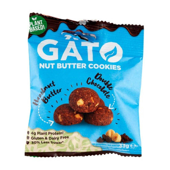 Gato Cookie Bites - Hazelnut Butter & Double Choc 33g x 10
