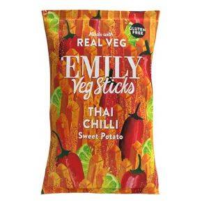 Emily Crisps Sweet Potato Sticks - Chilli & Lime 100g x 8