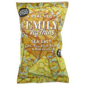 Emily Crisps Sea Salt Veg Thins 80g x 8