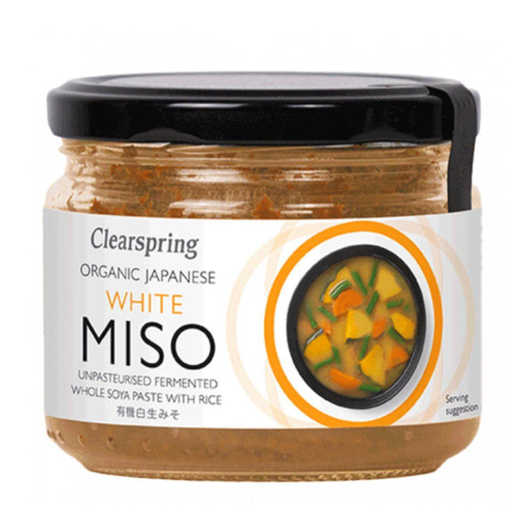 Clearspring Organic Japanese White Unpasteurised Miso - Jar 270g