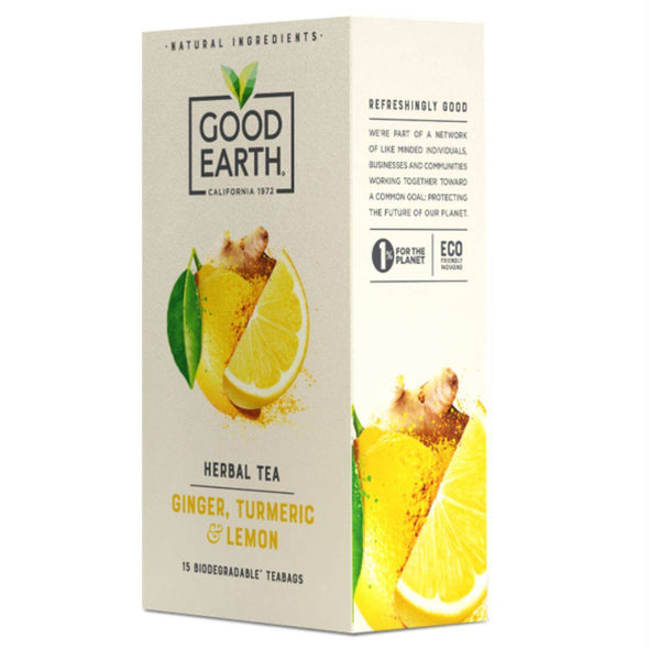 Good Earth Lemon Ginger & Turmeric Tea 15 Bags
