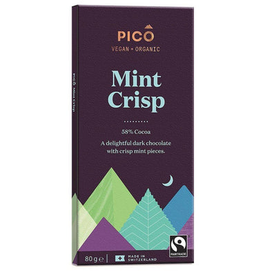 Pico Organic Mint Crisp Chocolate 80g x 10