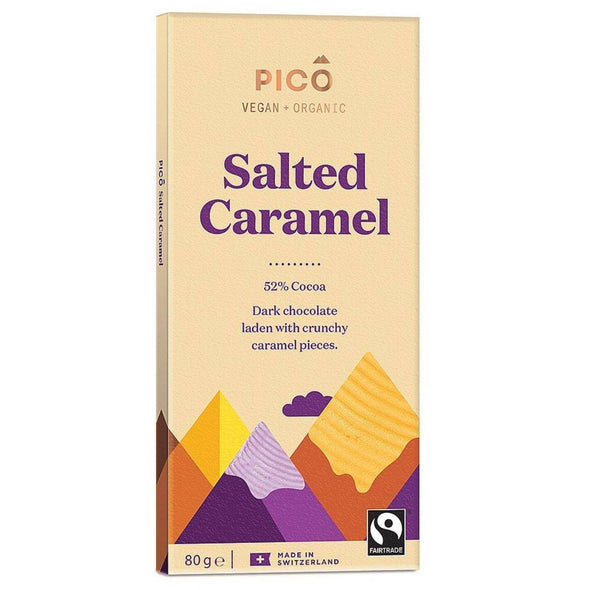 Pico Organic Salted Caramel Chocolate 80g x 10