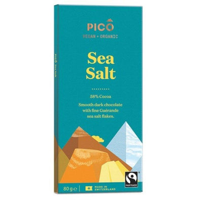 Pico Organic Sea Salt Chocolate 80g x 10