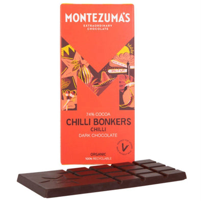 Montezuma's Montezumas Chilli Bonkers Dark Bar 90g x 12