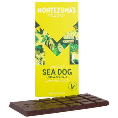 Montezuma's Montezumas Sea Dog Lime & Salt Bar 90g x 12
