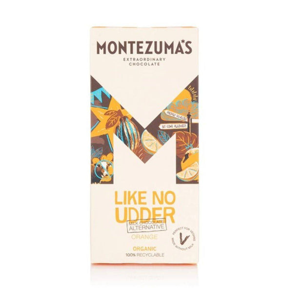 Montezuma's Montezumas Like No Udder Milk Alternative & Orange Bar 90g x 12