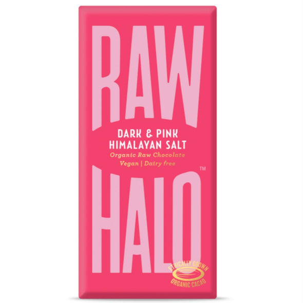 Raw Halo Mylk Pink Salt Chocolate - Organic 70g x 10