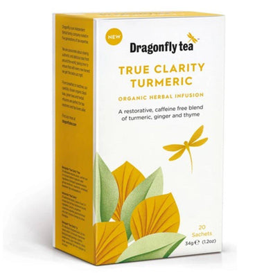 Dragonfly Organic True Clarity Ginger Herbal Tea 20 Bags x 4