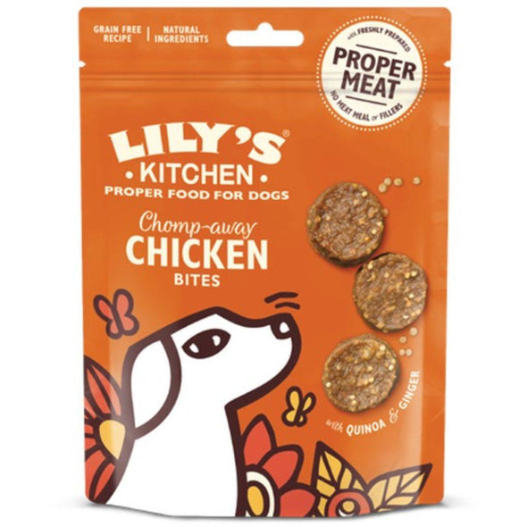 Lilys Kitchen Chomp Away Chicken Bites For Dogs 70g