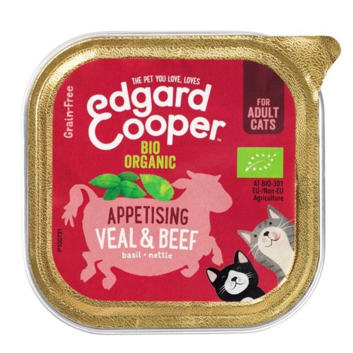 Edgard & Cooper Cat Cup - Organic Veal Beef 85g