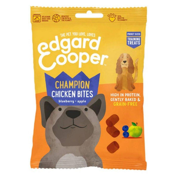 Edgard & Cooper Dog Treat Bites - Chicken 50g