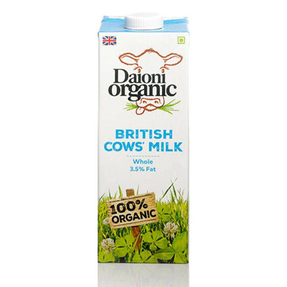 Daioni Whole Organic British Milk 1Ltr