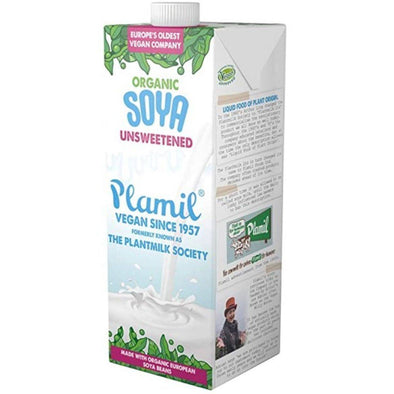 Plamil Organic Soya Milk Heritage Pack 1Ltr x 8