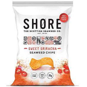 Shore Seaweed Chips - Sweet Sriracha Chilli 80g x 12