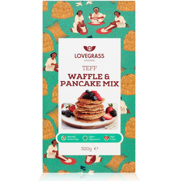 Lovegrass Ethiop Ethiopia Teff Pancake & Waffle Mix 320g