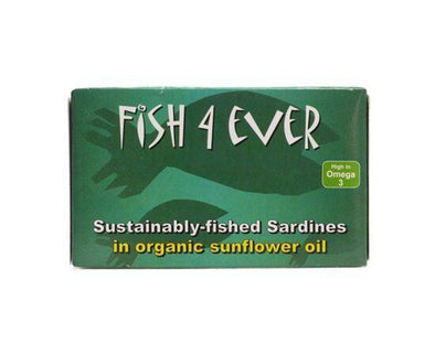 Fish 4 Ever Msc Whole Sardines In Org Sun'fl Oil [120g] Fish 4 Ever