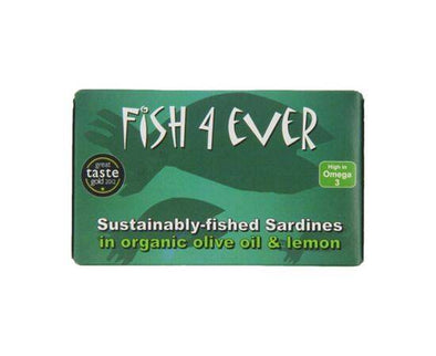 Fish 4 Ever Msc Whole Sardine In Org O/Oil & Lem [120g] Fish 4 Ever