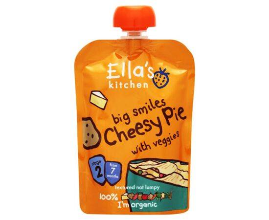 Ellas/K Cheese Pie With Veggies 7m+ [130g x 6] Ellas Kitchen