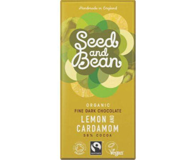 Org Seed/B Dark (58%) Choc Bar Lem  Cardamom [85g x 8]