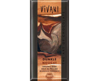 Vivani Organic Dark Nougat Chocolate [100g x 10] Crazy Jack