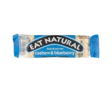 Eat Nat Cashew & Blueberry Bar Yoghurt Coat [45g x 12] Eat Natural