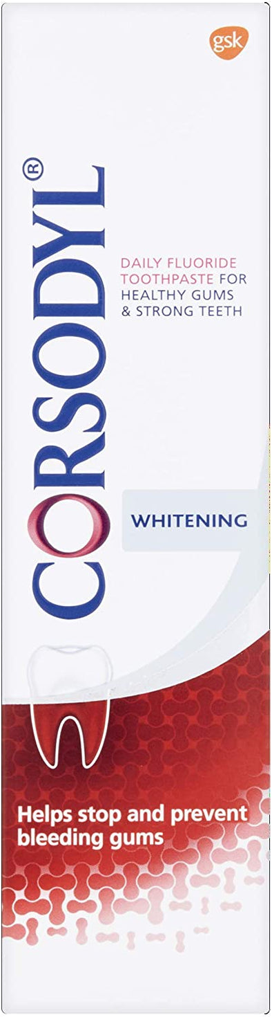 Corsodyl Toothpaste for Gum Care Whitening 75 ml