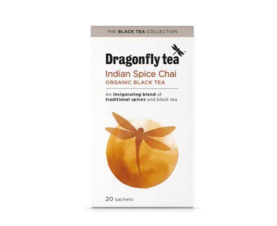 Dragonfly Traditional Indian Chai Tea [20 Bags x 4] Dragonfly Tea