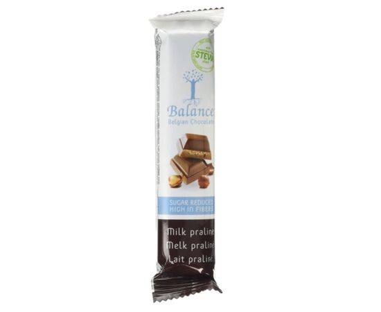 BALANCE MILK PRALINE CHOCOLATE BAR STEVIA SWEETENED 35G X 20