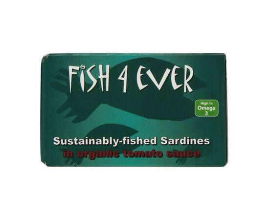 Fish 4 Ever Msc Whole Sardines In Org Tom Sauce [120g] Fish 4 Ever