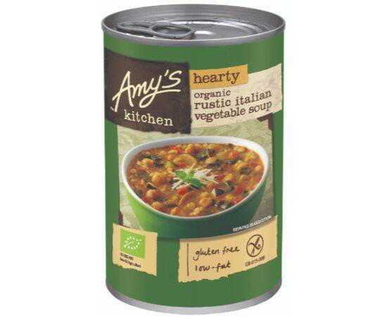 Amys Hearty Rustic Italian Vegetable Soup [397g x 6] Amys