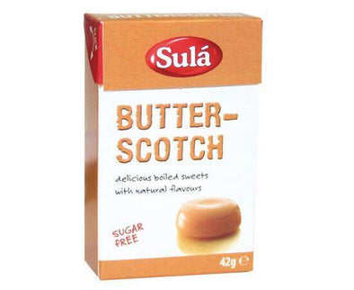 Sula Butterscotch Sweets - Sugar Free [42g x 14] Sula