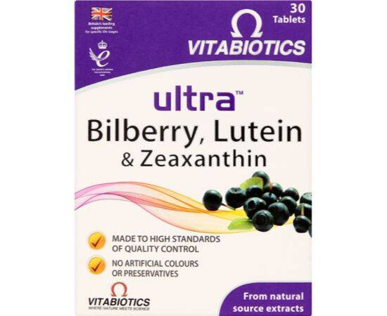 Vitabiotics Ultra Lutein  Bilberry Zeaxanthin Tab [30s] Vitabiotics